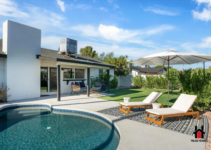 Prime Location Private Pool Hot Tub Bbq Area Office! * Phoenix